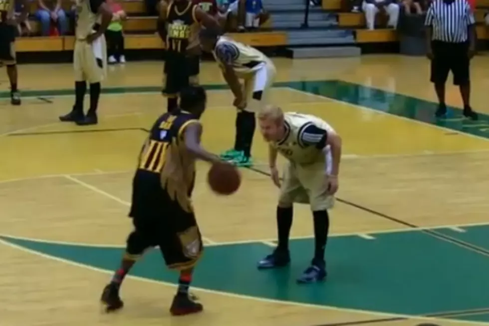 Kid Gets Embarrassed During Charity Basketball Game [VIDEO]