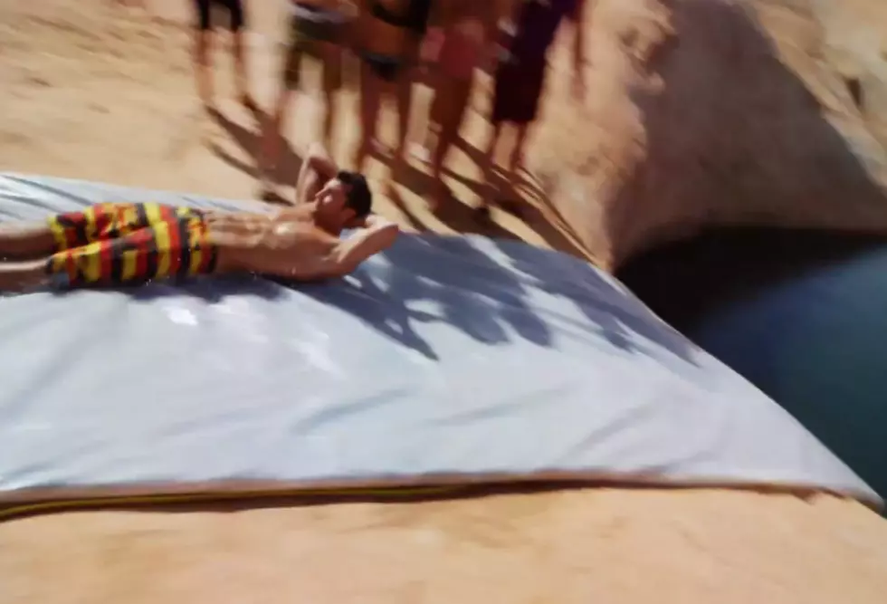 The Slip &#8216;n Slide That Launches You off A 50 Foot Cliff [VIDEO]
