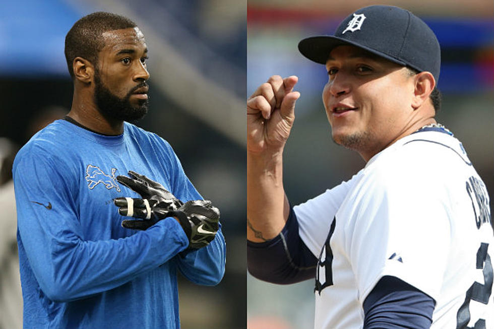 Miguel Cabrera Completes Pass To Calvin Johnson [Video]