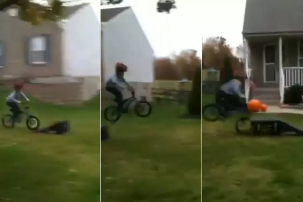 Kid Gives Play By Play Of His Friends Bike Jump Fail [Video]