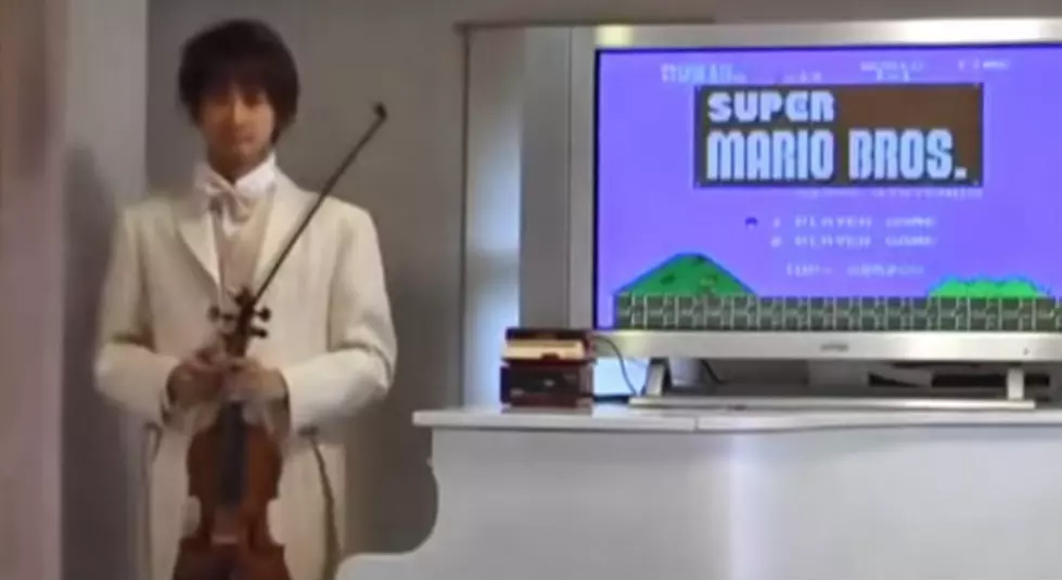 Violinist Plays Along to Super Mario Bros.