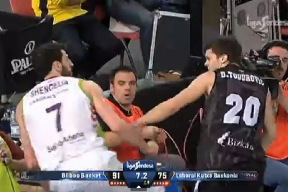 Spanish League Basketball Brawl Was Muy Ugly [Video]