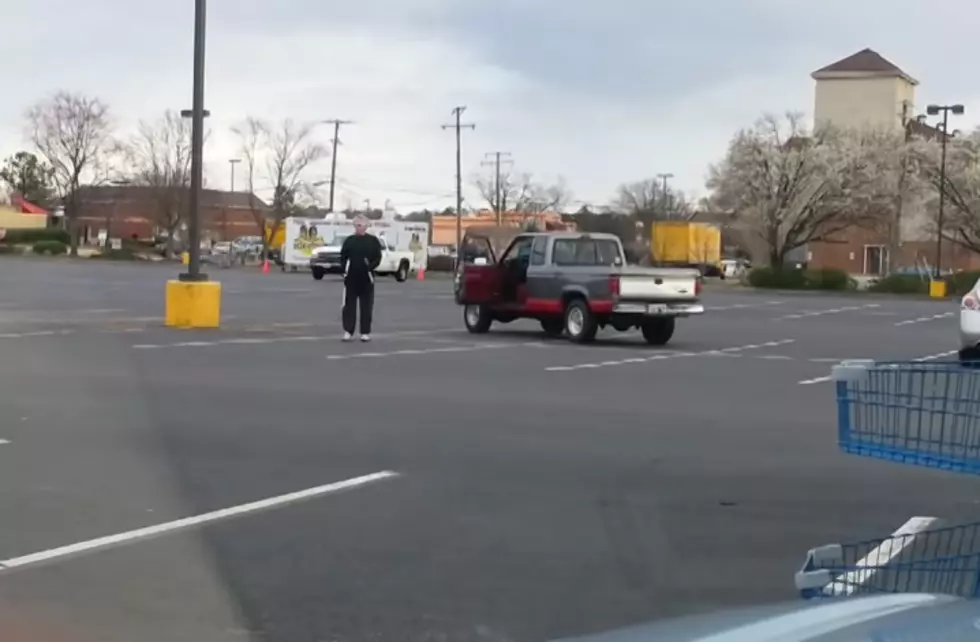Kung Fu Grandpa Practices In Grocery Store Parking Lot [Video]