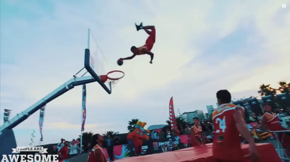 Is This The Most Epic Acrobatic Basketball Dunk Of All Time?! [Video]