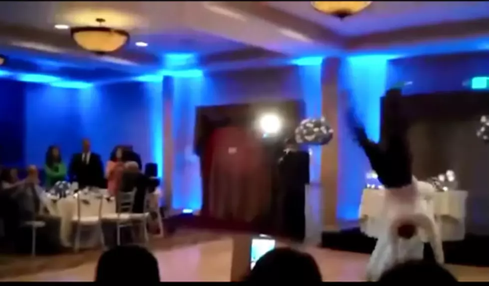 Groomsman Knocks Over Bridesmaid [Video]