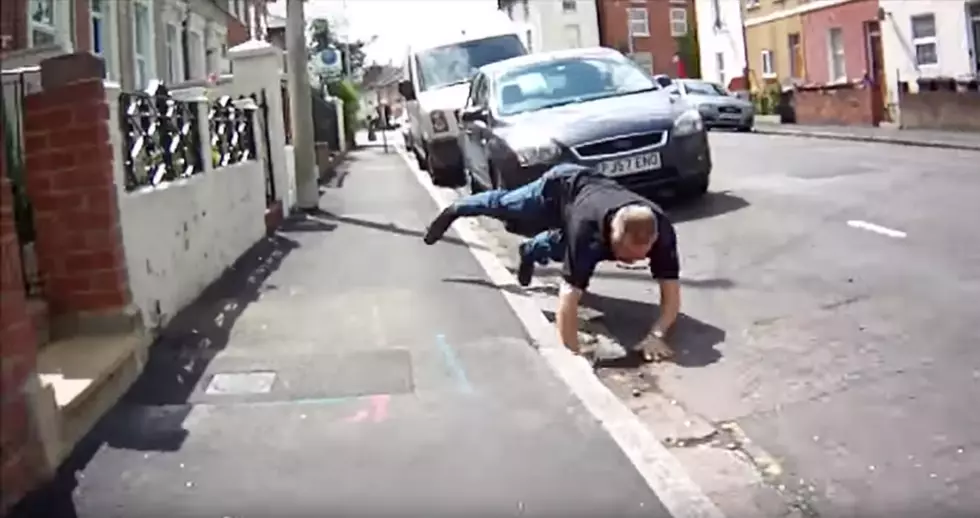 British Road Rage Dad Falls Flat On His Face NSFW [Video]