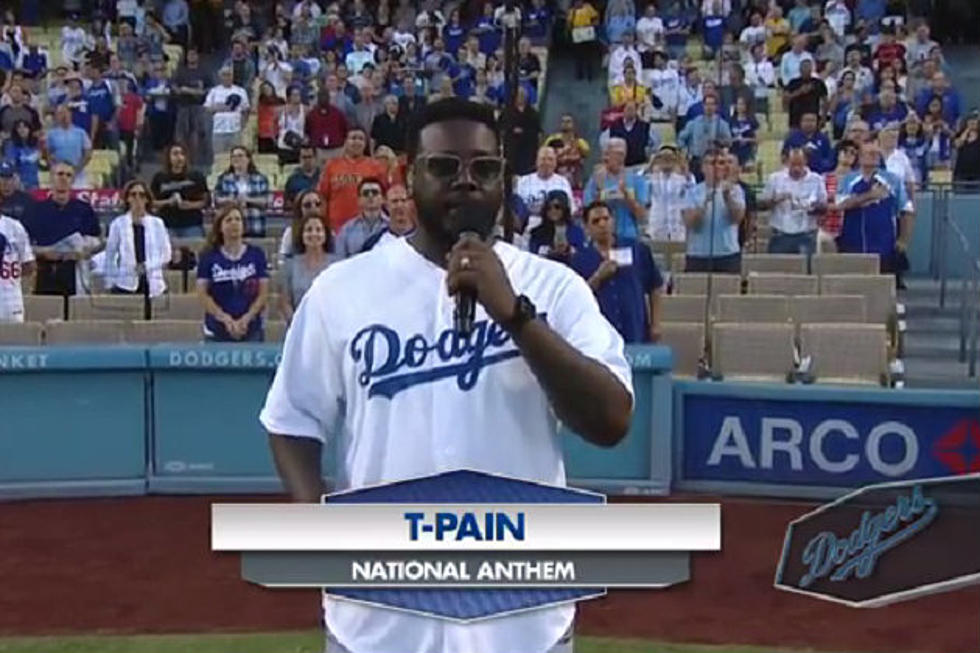 T-Pain Sings An Amazing National Anthem At A Dodgers Game [Video]