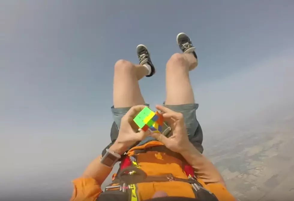 Man Solves Rubix Cube In Less Than 45 Seconds While Skydiving [Video]