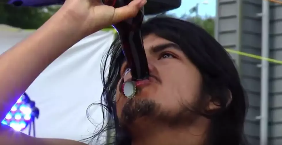 Throwing Up Doesn’t Stop This Man From Winning Beer Drinking Contest [Video]