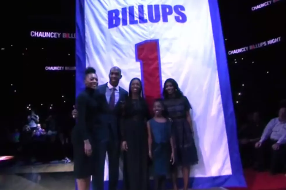 The Pistons Raise Chauncey Billups Jersey Into The Palace Rafters [Video]