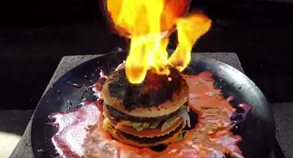 This Is What Happens When You Pour Molten Copper On A Big Mac. Gross! [Video]