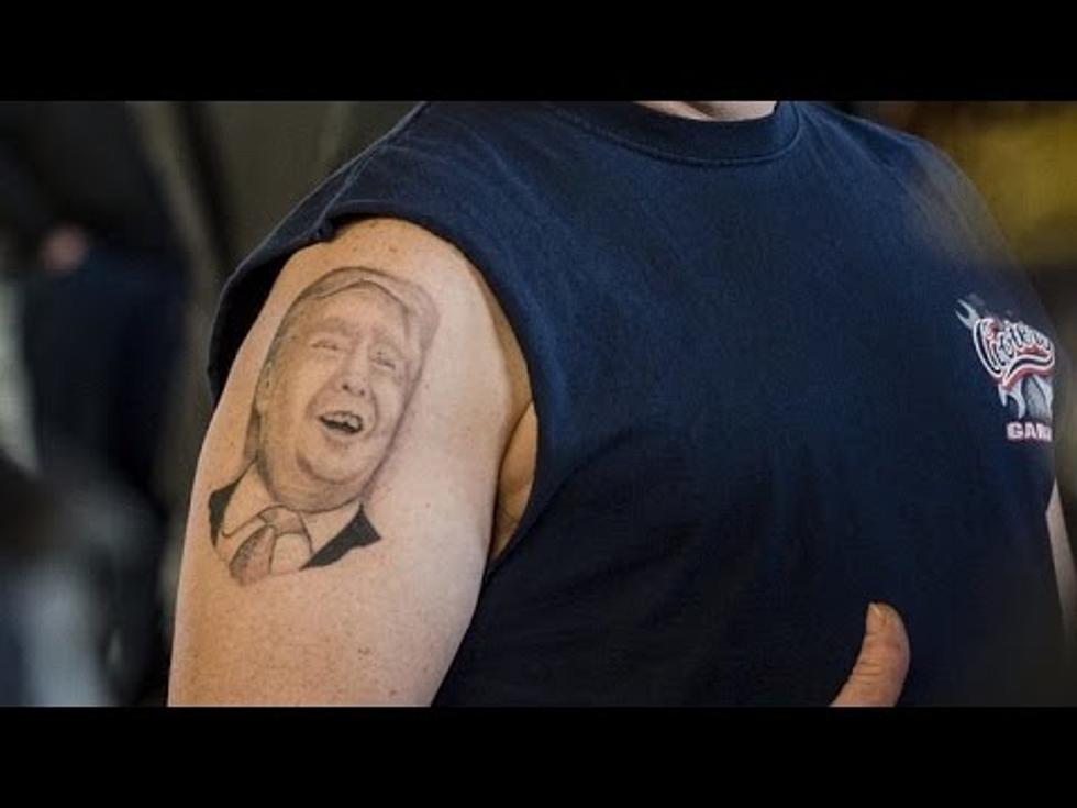Man Pays $500 To Get Donald Trump Tattooed On His Arm [Video]