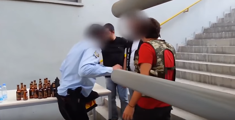 Soccer Fan Attempts To Smuggle 24 Beers Into Stadium [Video]
