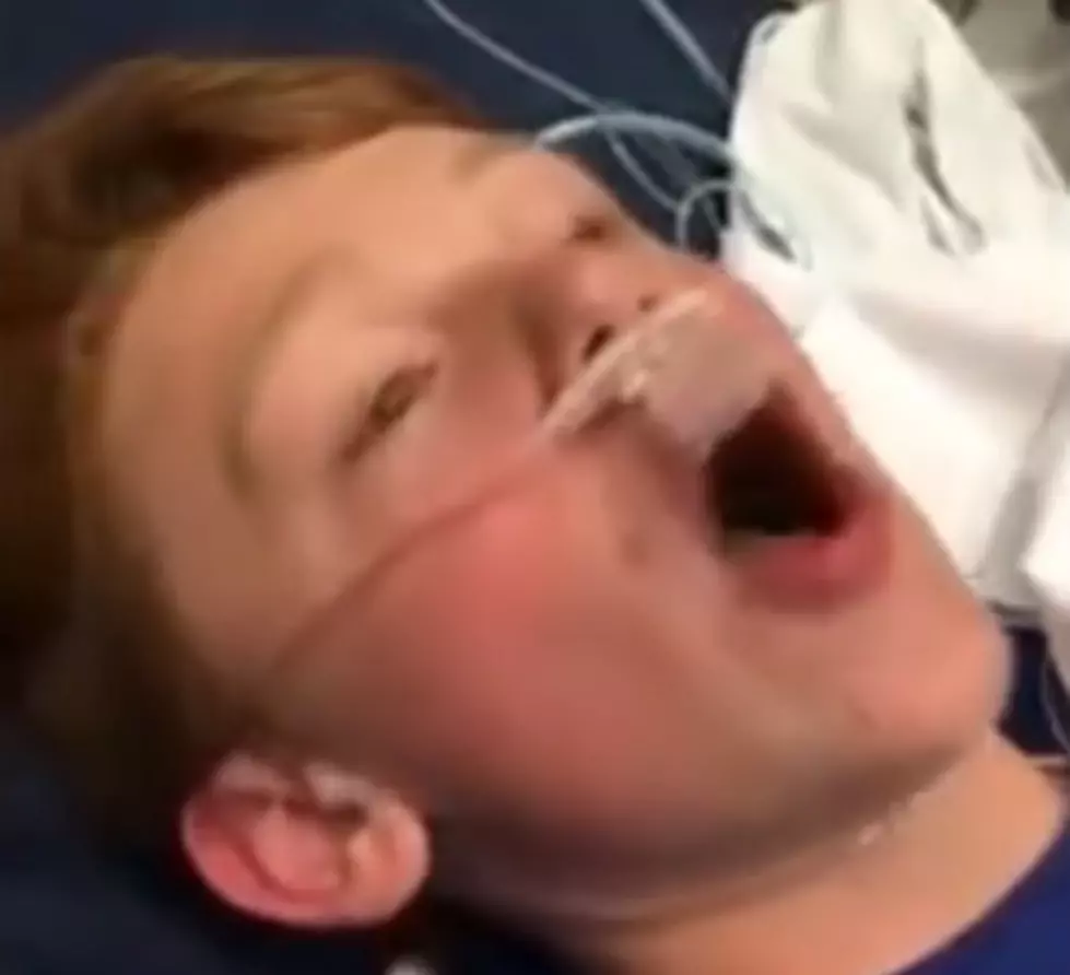 Kid High on Anesthesia Wakes Up and Thinks He’s a Straight Up Gangsta [VIDEO]