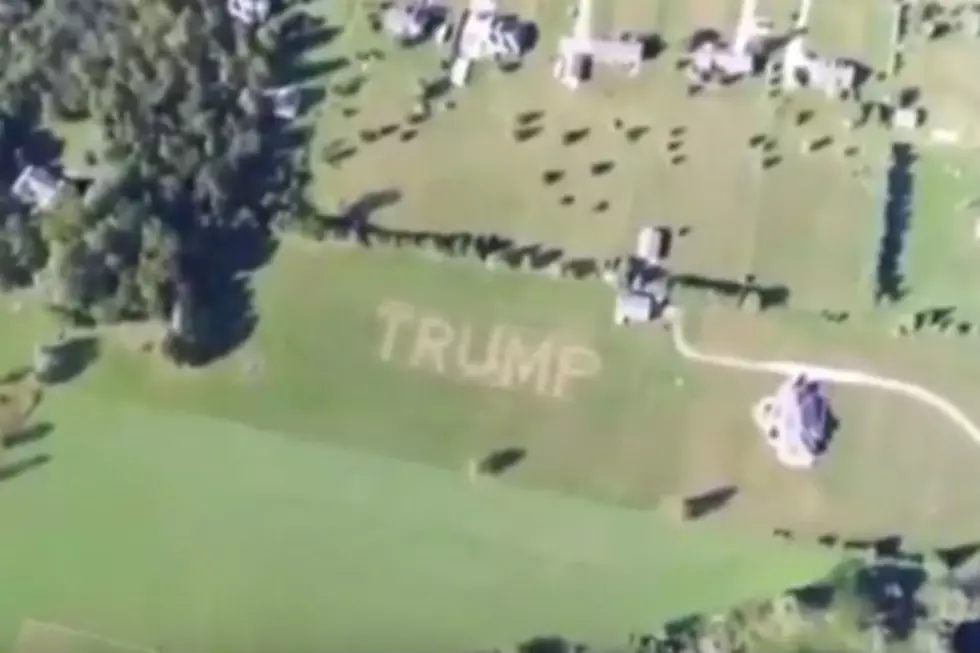 Lapeer County Man Mows An 8 Acre Trump Support Sign On His Property [Video]