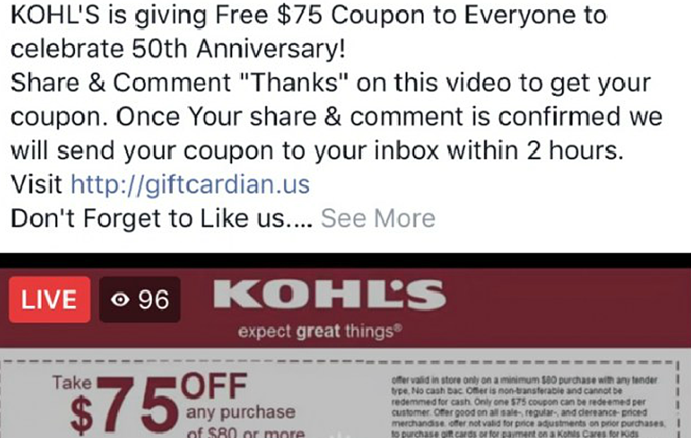 Michiganders: Stop Falling For This Fake Kohl’s Facebook Giveaway Scam!