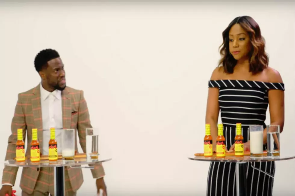 Kevin Hart & Tiffany Haddish Show Up On Hot Ones For “Truth or Dab” [Video]