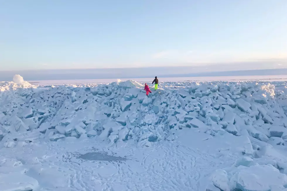 We Climbed The Ice Mountains On Lake Huron and You Should Too