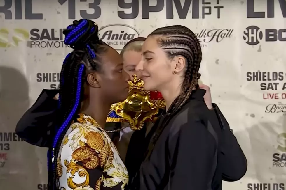 Claressa Shields Lets Christina Hammer Know What’s Up During Media Faceoff