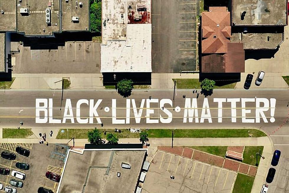 Black Lives Matter Painted on MLK Blvd. In Flint