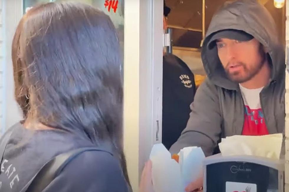 Eminem Served Up Mom’s Spaghetti To Lucky Customers In Detroit