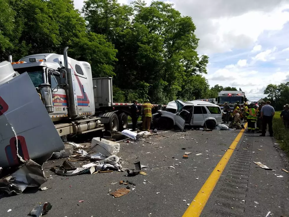 Crash Involving Multiple Cars, Tractor Trailer Shut Down I-84