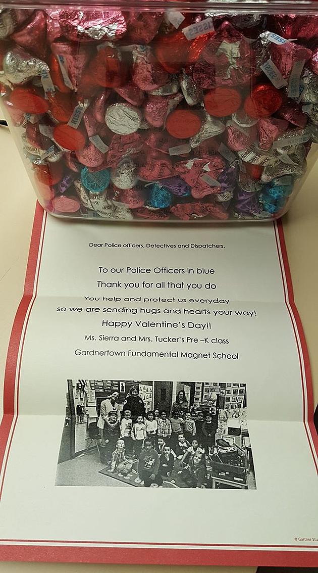 Hudson Valley Elementary Students Send Valentine’s Cheer to Local Police