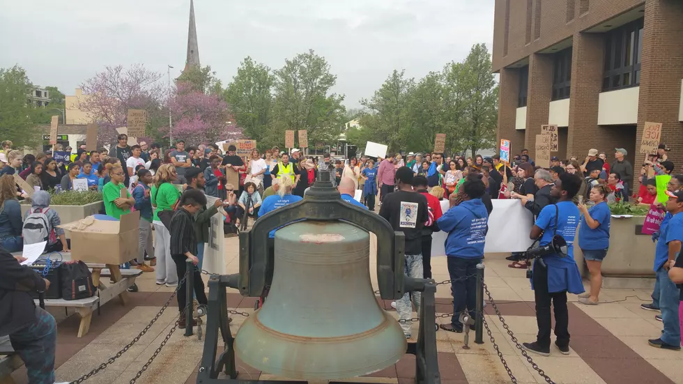 Community Voices Heard Members Hold May Day March