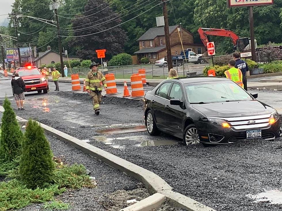 Car Gets Stuck in &#8216;Fresh Blacktop&#8217; in Hudson Valley Trapping 2