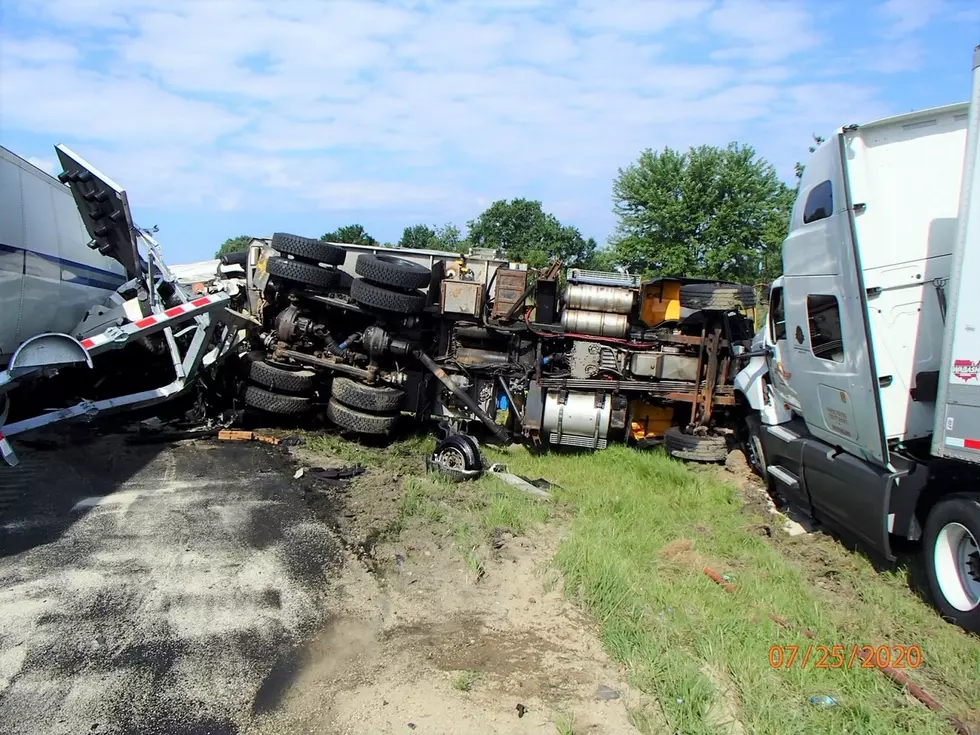 Photos of I-84 Crash With 3 Tractor-Trailers, 2 DOT Vehicles