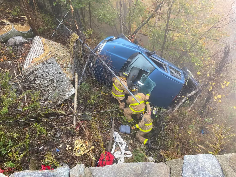 Photos: 9W Closed After Car Drives off Mountain in Hudson Valley