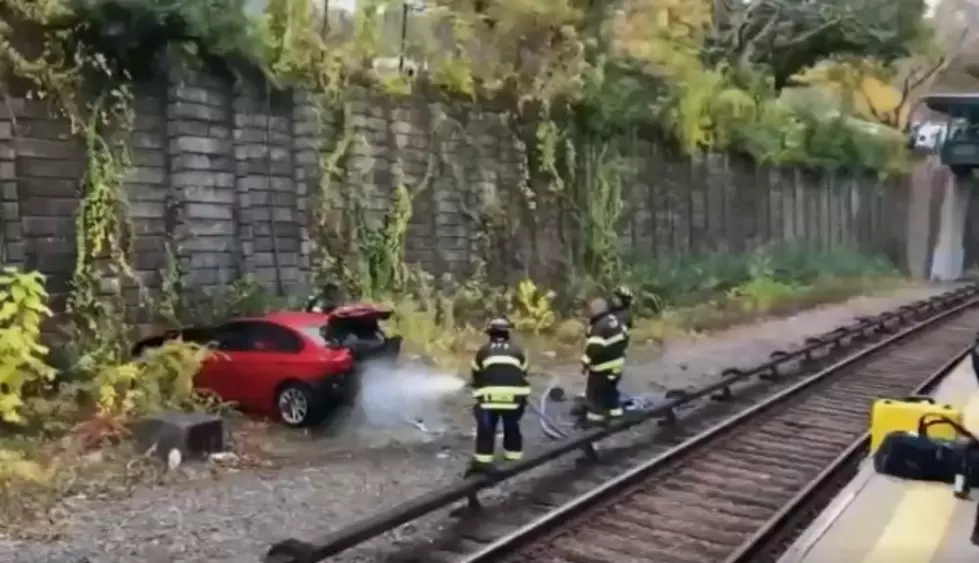Car Falls 20-Feet Near Train Tracks in Lower Hudson Valley