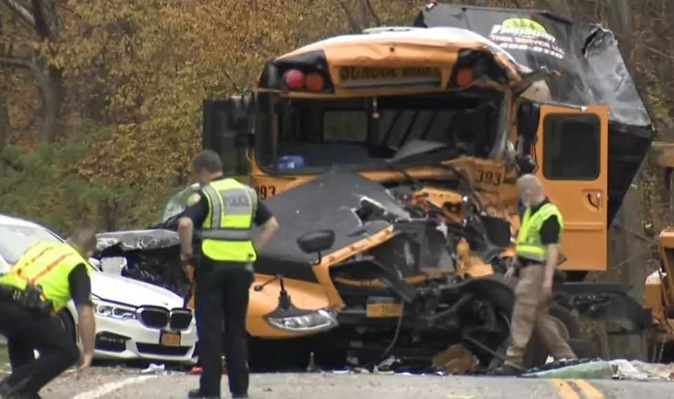 Hudson Valley School Bus Crashes Head-On With Truck, 10 Injured