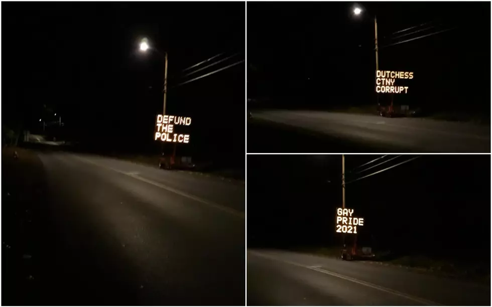 Construction Sign Hacked Again In Hudson Valley