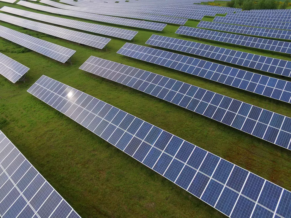 Solar panels Photovoltaic systems - aerial view