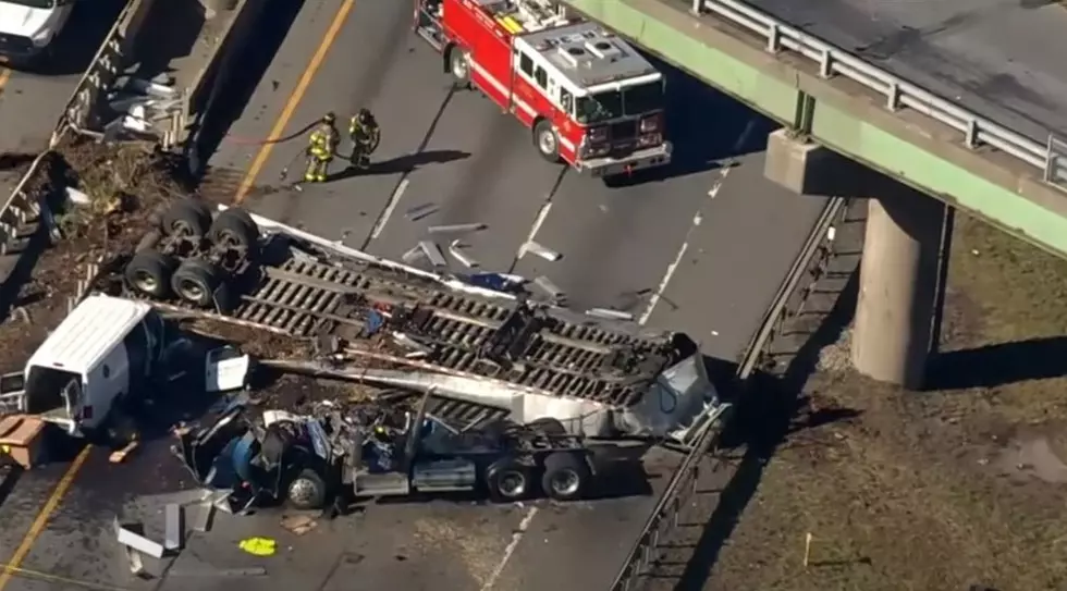 1 Dead: Tractor-Trailer Drives Off New York State Overpass, Crushes Vehicle