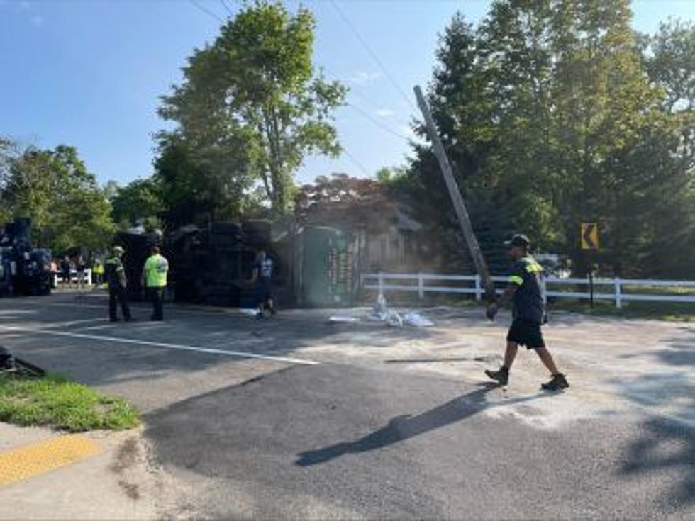 New York School Bus Collides With Garbage Truck, Leaking Fluid