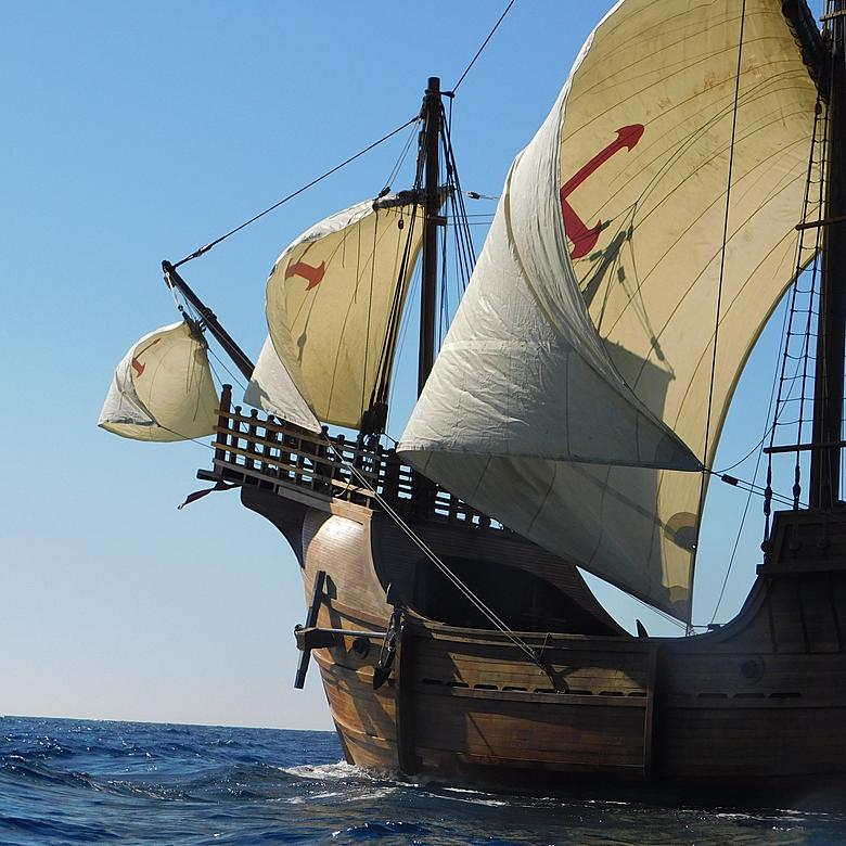 Magellan's Ship, Trinidad, Sails into Fernandina - 