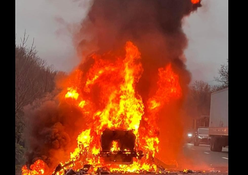 Fiery Fatal Crash With Tractor-Trailer In Hudson Valley, New York