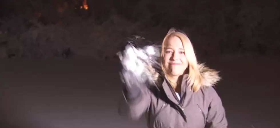Watch Fox 17 Forecaster Tracy Hinson Get Pummeled with Snowballs While Live on TV [VIDEO]