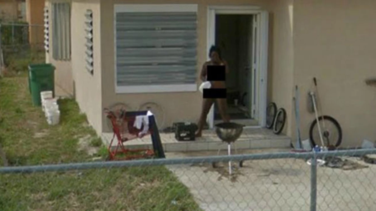 Google Maps Street View: Man exposes naked bottom in 