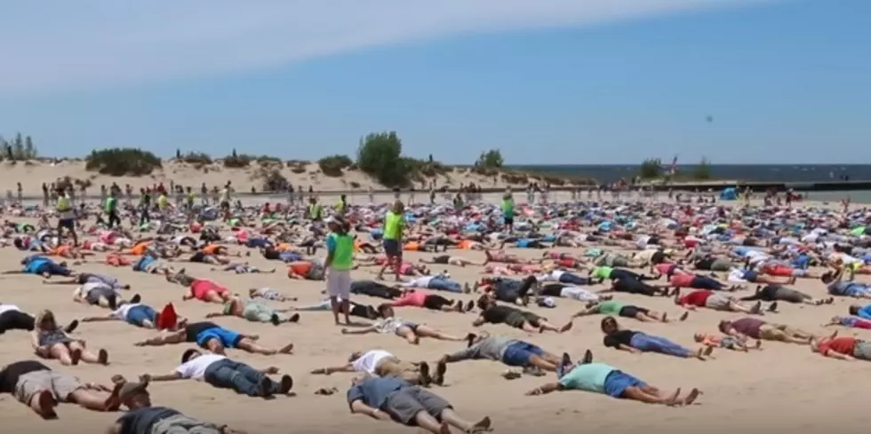 Sand Angels Invade Lake Michigan Beach [VIDEO]