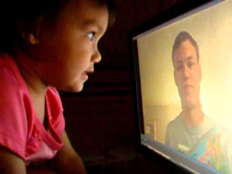 Two-Year-Old’s Reaction To Video Of Dad Overseas [Video]