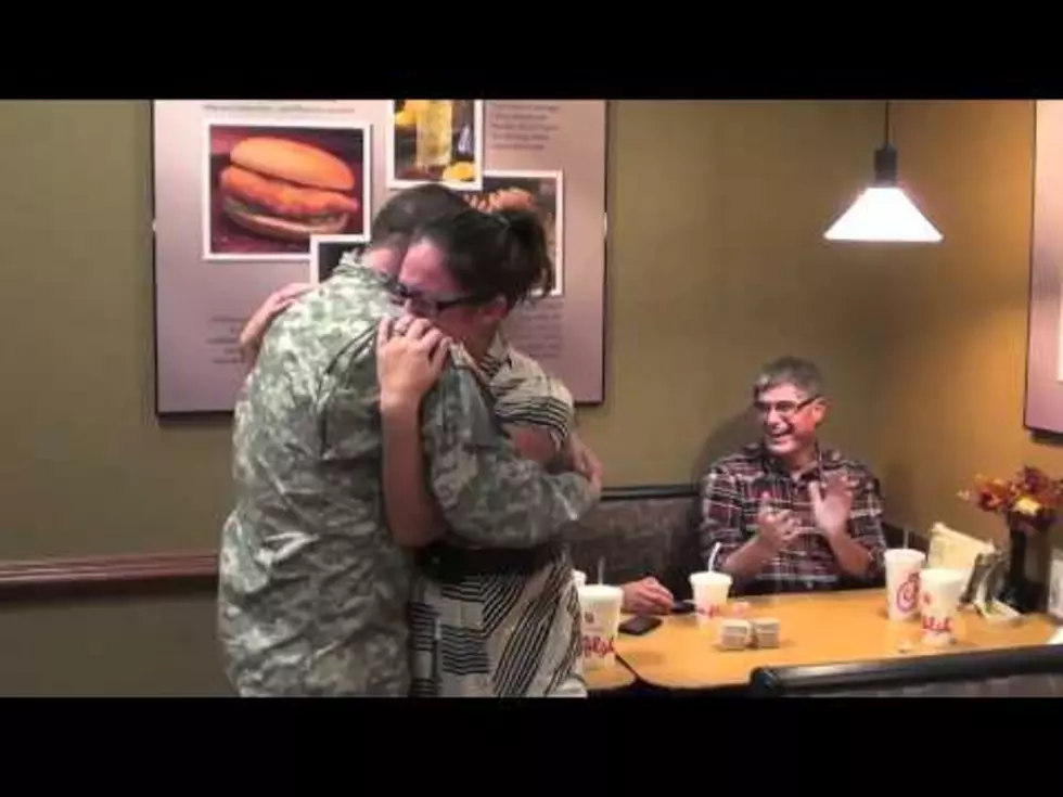 Returning Soldier Surprises Wife At Chick-fil-A [Video]