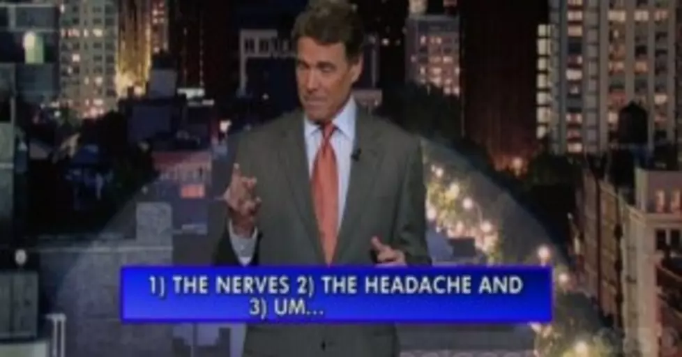 David Letterman Top Ten:  Rick Perry&#8217;s Excuses for Debate Gaffe [VIDEO]