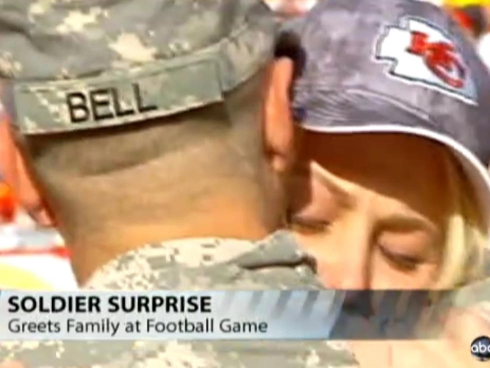 Returning Soldier Gives Fiance Joyful Surprise During Football Game [VIDEO]