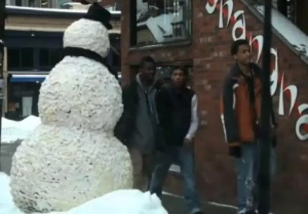 Meet Freaky The Snowman: Holiday Pranks [VIDEO]