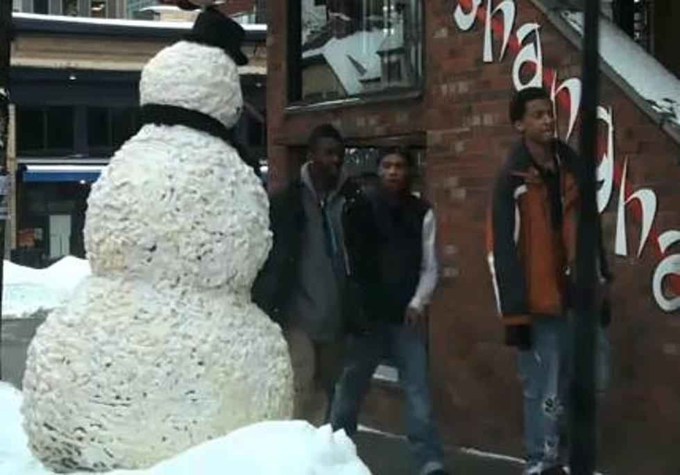 Meet Freaky The Snowman: Holiday Pranks [VIDEO]