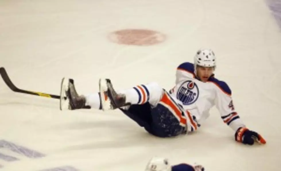 Hockey Player Seriously Injured During  Warm-ups
