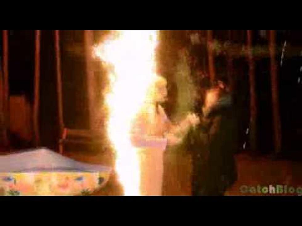 Romeo Proposes While Being Set On Fire [VIDEO]